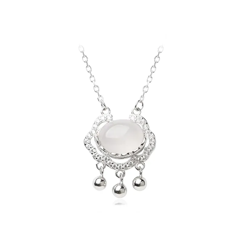 AGOVSKI Chalcedony Jade Necklaces Women's-0