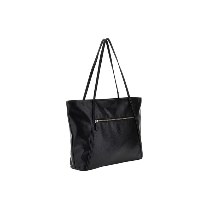 GUESS Polyurethane Tote Bag, Shopping Bag, Shoulder Bag, Handbag Regular Women's Black-1