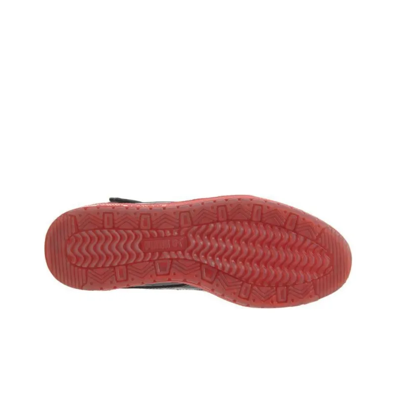 PUMA Sky 2 Anti Slip Wear Resistant High Top Skateboard Shoes Women's Black Red-4