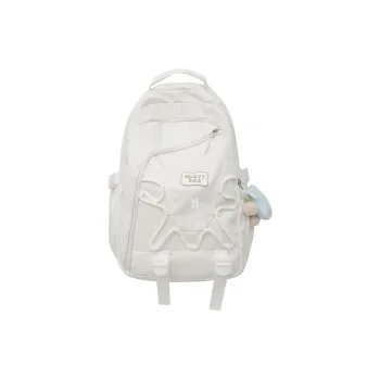 NOMK Nylon Backpack Handbag Women's White/Black/Yellow/Pink/Blue/Green