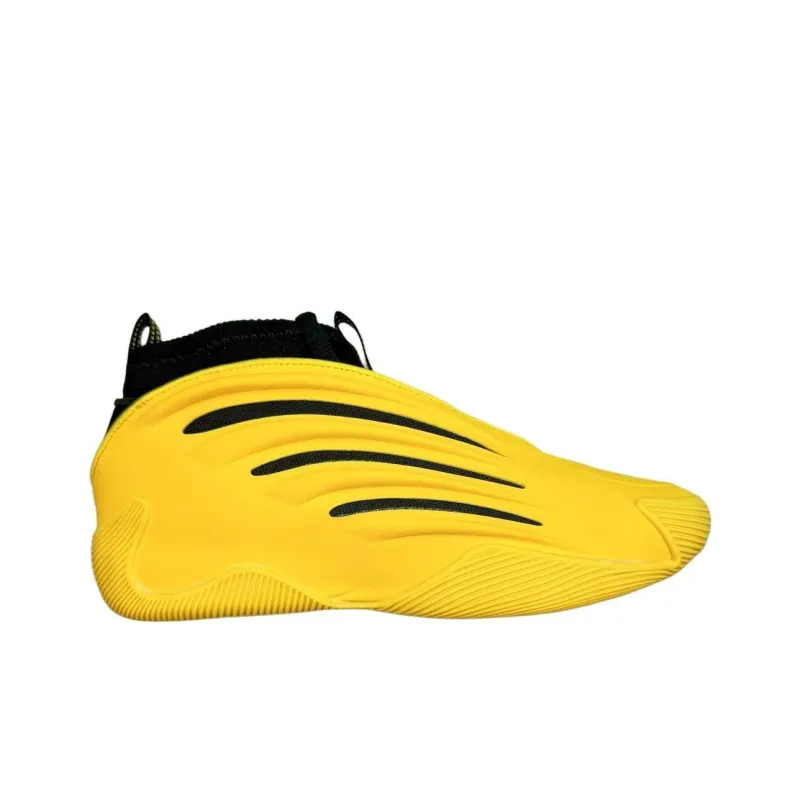 Adidas Harden Vol.9 Cushioning Anti Slip And Wear Resistant Mid Top Basketball Shoes Men's Yellow-1