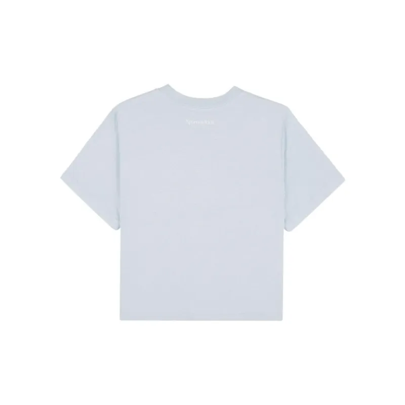 SPORTY & RICH Be Nice Cropped Cotton T shirt-1