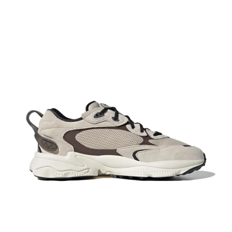Adidas Originals Ozweego Wear Resistant Low Top Chunky Sneakers Unisex Beige Brown-1