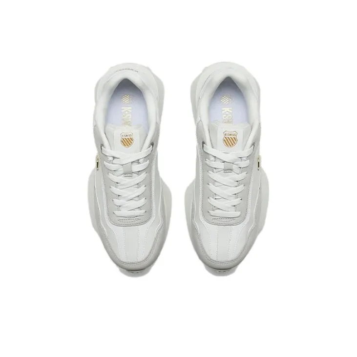 KSWISS Slip Resistant Thermal Low Top Casual Shoes Unisex White Gold-2