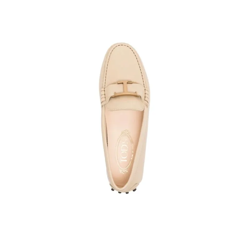 TOD'S T logo Leather Loafers-4