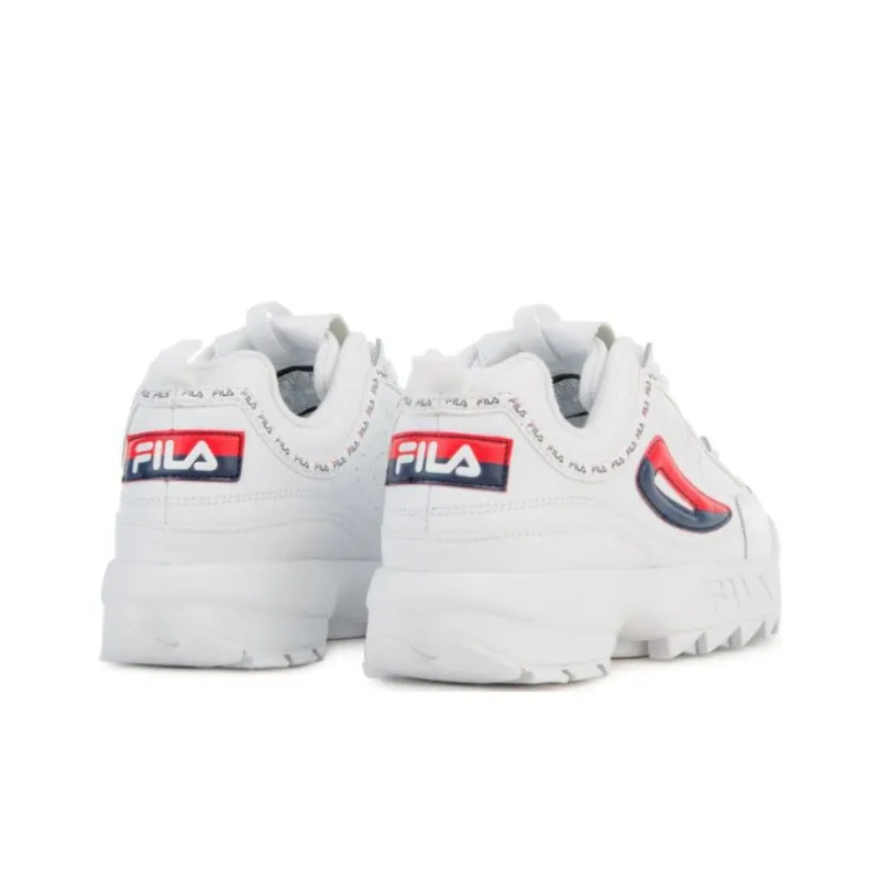 FILA Women's Disruptor 2 'White Navy Red'-3