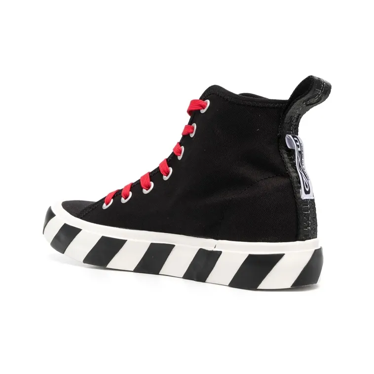 OFF WHITE Vulcanized Hi Black Red Canvas-3