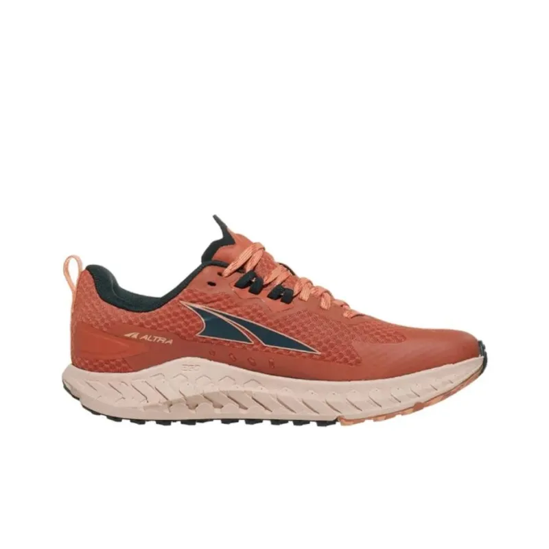 Altra Outroad Anti-Slip Wear-Resistant Low-Top Running Shoes Women's Red Orange-1