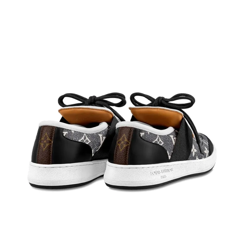 LOUIS VUITTON Lous Stylish Skateboarding Shoes Women's Gray-3