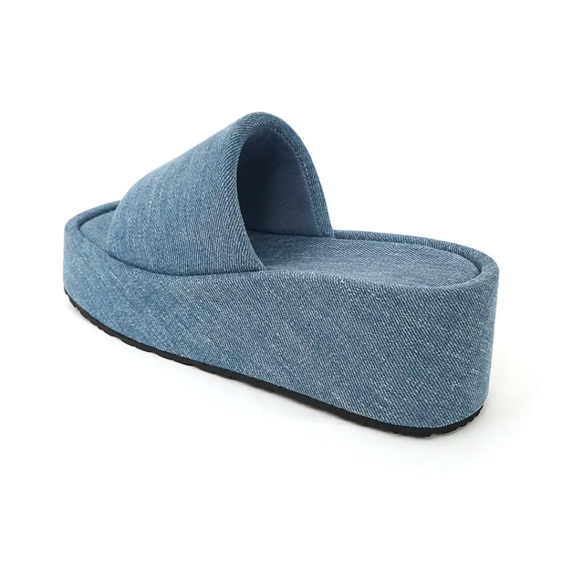 IN&IN Slide Slippers Women's Black/Blue-9