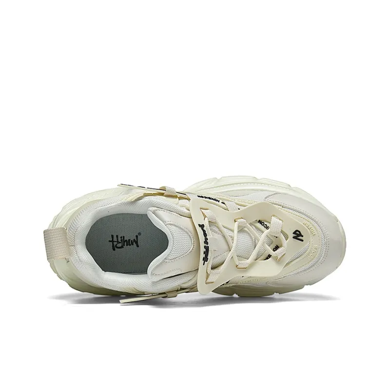 BLVCK PARIS Dark Night Series Abrasion Resistant Height Increasing Low Top Chunky Sneakers Unisex-4