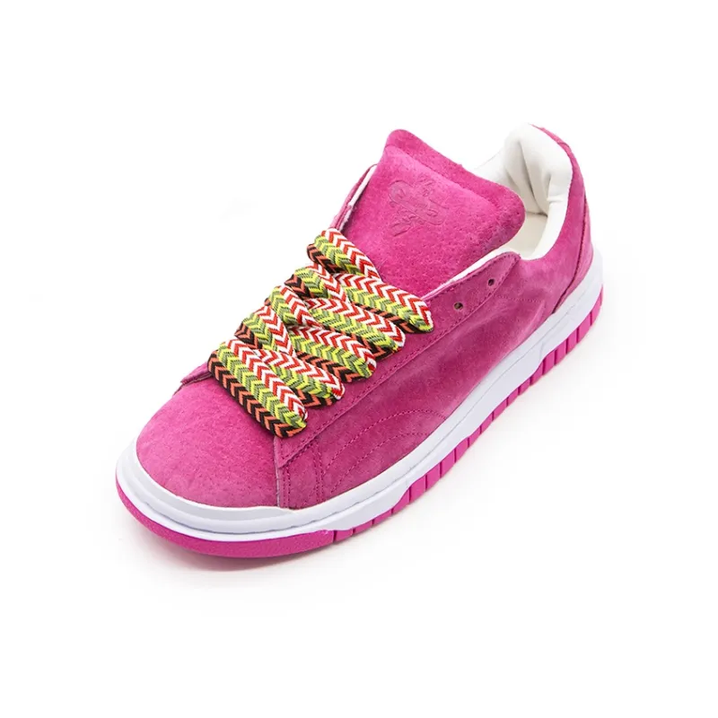 Shionpo Casual Shoes Anti-Slip And Wear-Resistant Breathable Low-Top Skateboard Shoes Unisex Dragon Fruit Red-2