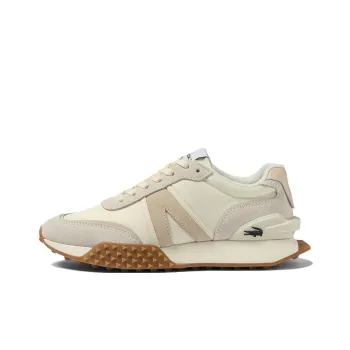 LACOSTE Anti Slip Wear Resistant Low Top Casual Shoes Women's Beige