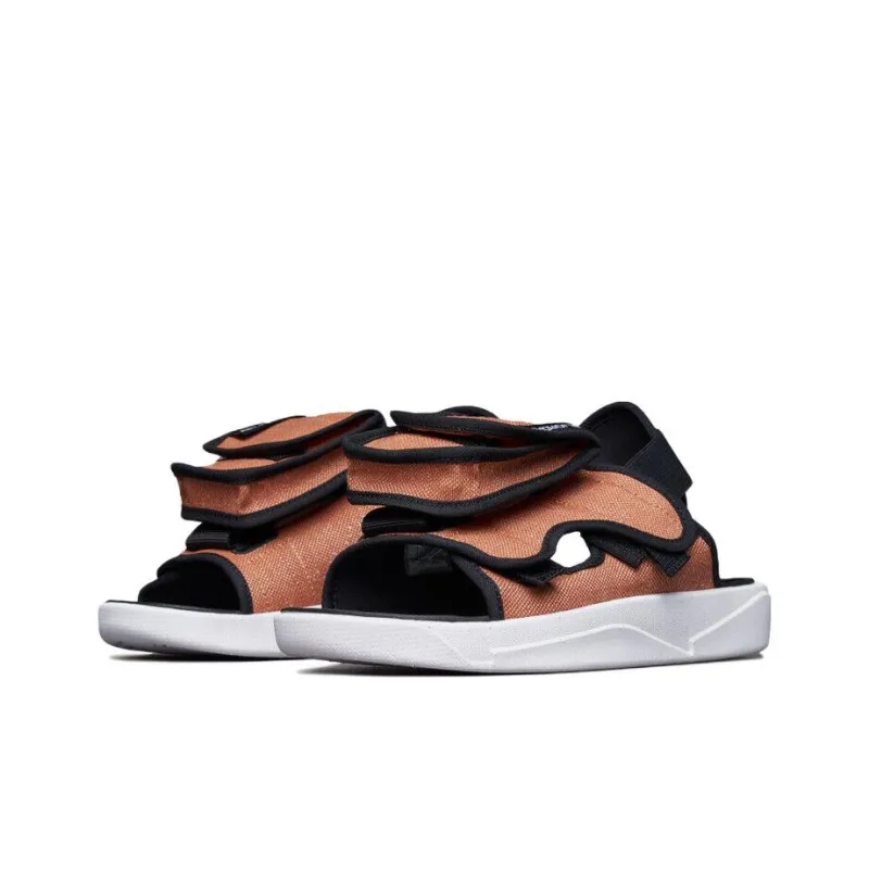 JORDAN Ls Slide Sports Orange Sandals 'Rust Orange Peak White University Red'-2