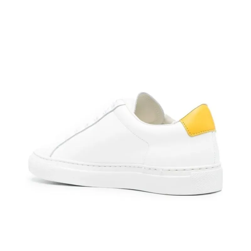 COMMON PROJECTS Low Top Stylish Skateboarding Shoes Women's White Yellow-2