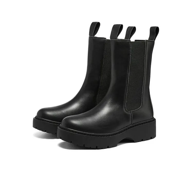 Skechers Mid Top Slip On 'Black' Women's-2