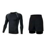 1001 Gray Line+530 Shorts[Includes Swimming Cap+Swim Goggles]