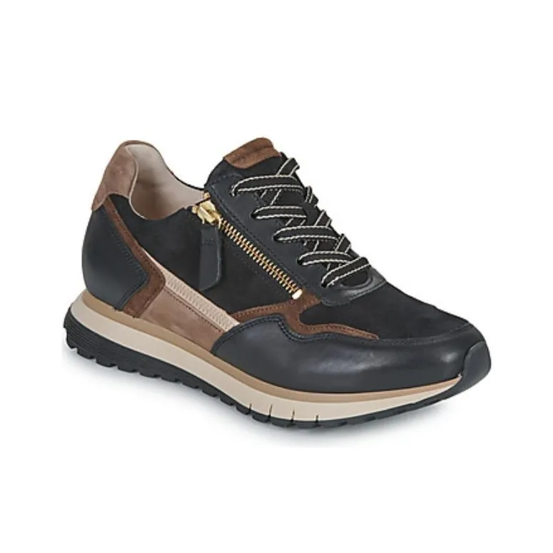 Gabor Low Top Casual Shoes Women's Black-2