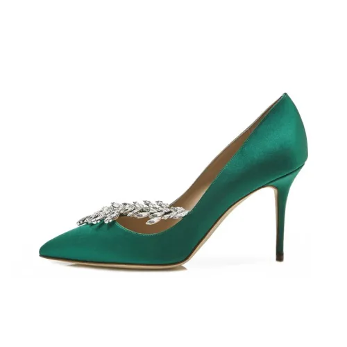 MANOLO BLAHNIK High Heels Women's Green