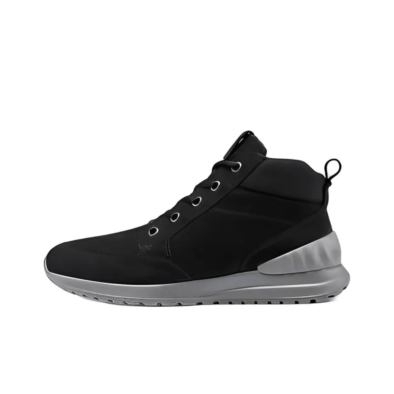 Ecco Elegant Light Collection High Top Chunky Sneakers Men's Black-0