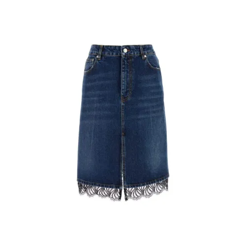 Stella McCartney Denim Long Skirts Women's Indigo