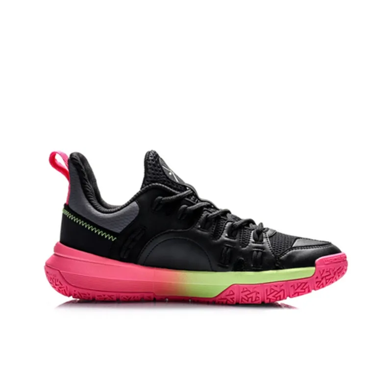 LiNing Way Of Wade Cushioning Rebound Low-Top Basketball Shoes Men's Black Pink-1