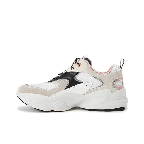 Discovery Expedition Cushioned Slip-Resistant Lightweight Low-Top Casual Running Shoes Women's Pink Black