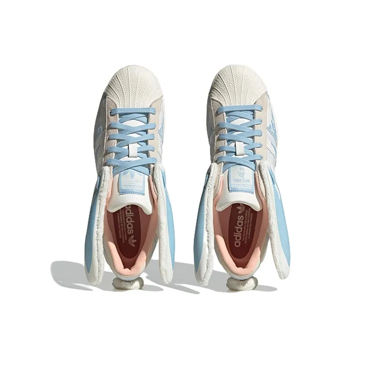 Adidas Originals Superstar Papercut X Melting Sadness 'White Blue'-4
