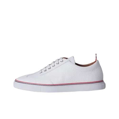 THOM BROWNE Skateboard Shoes Men Low-Top White/Red