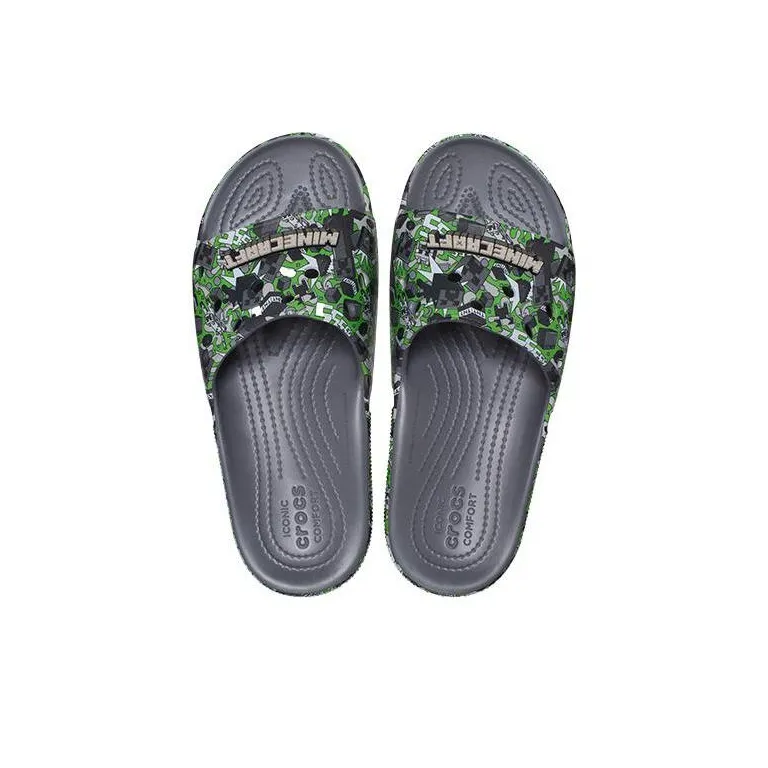 Crocs Classic Slide Minecraft Grey-3