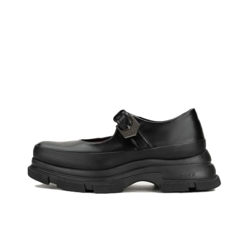 Both Casual Single Shoes 5cm Women's Black-0
