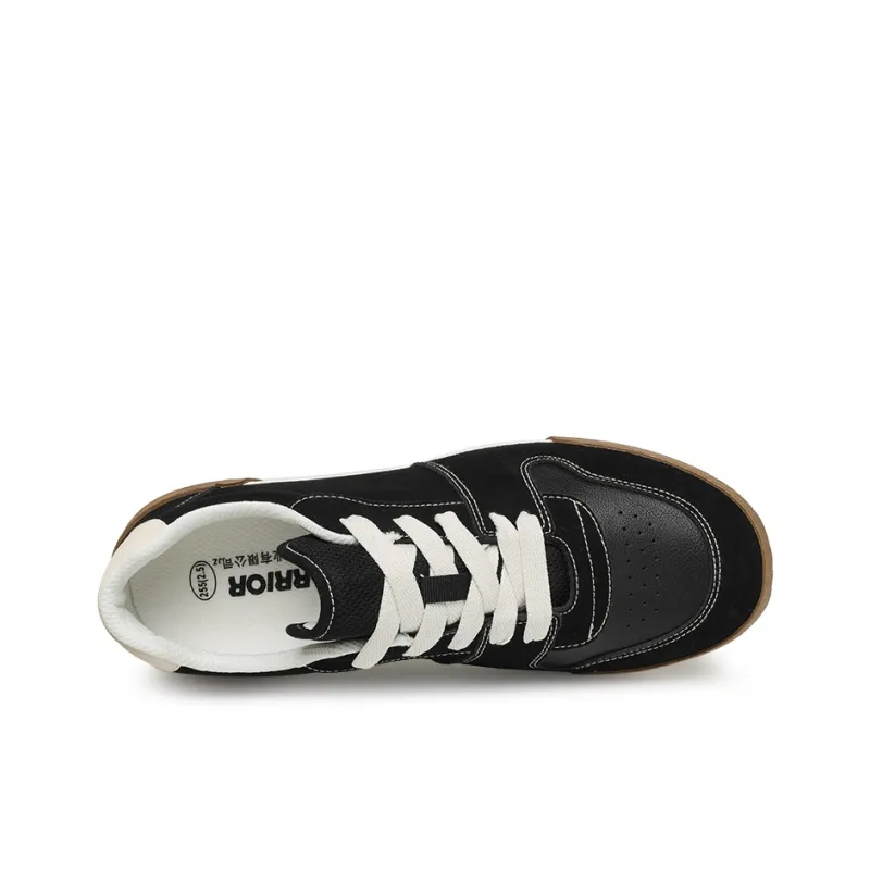 Warrior Wear resistant Lightweight Breathable And Non slip. Low Top Canvas Shoes Unisex Black-3