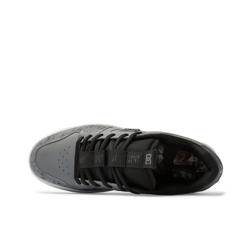DC Shoes Slip Resistant Cushioning Wear Resistant Low Top Skateboard Shoes Unisex Dark Gray-4
