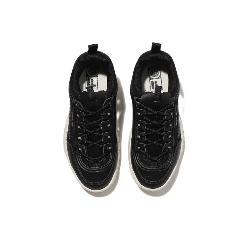 FILA Disruptor Cushioning Anti Slip Wear Resistant Breathability Low Top Casual Shoes Unisex Black-2