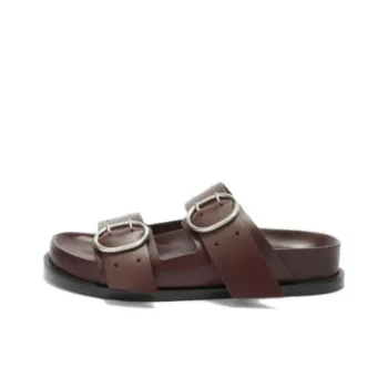 JIL SANDER Buckle straps Leather Flat Sandals