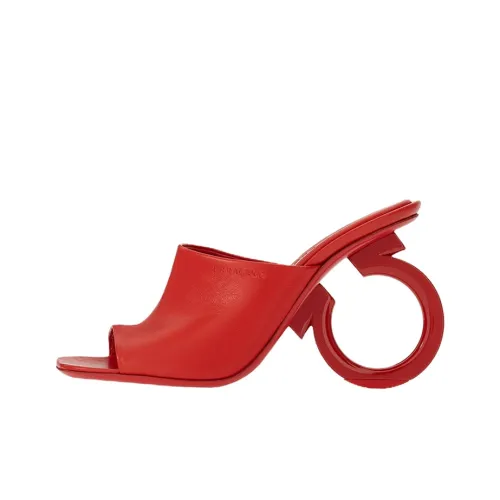 FERRAGAMO Astro 105mm Leather Mules