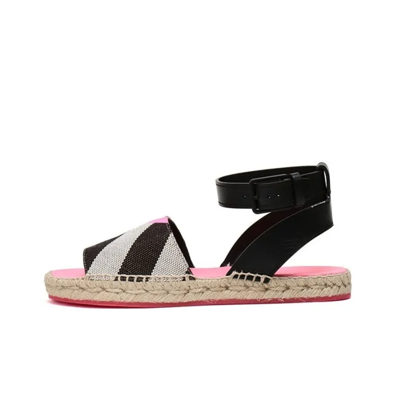 Burberry Stylish Sandals Women's Black Pink White-0