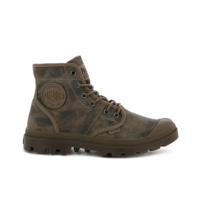 Palladium Pallabrouse Wa Ankle-Length Martin Boot Women's Brown Yellow-1