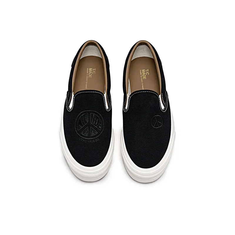 TC Tcmade013 Low Top Canvas Shoes Unisex Black-4