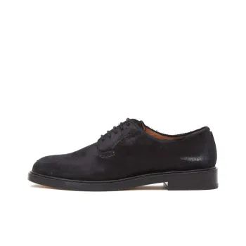 Maison Margiela Distressed Finish Round Toe Lace Up Shoes