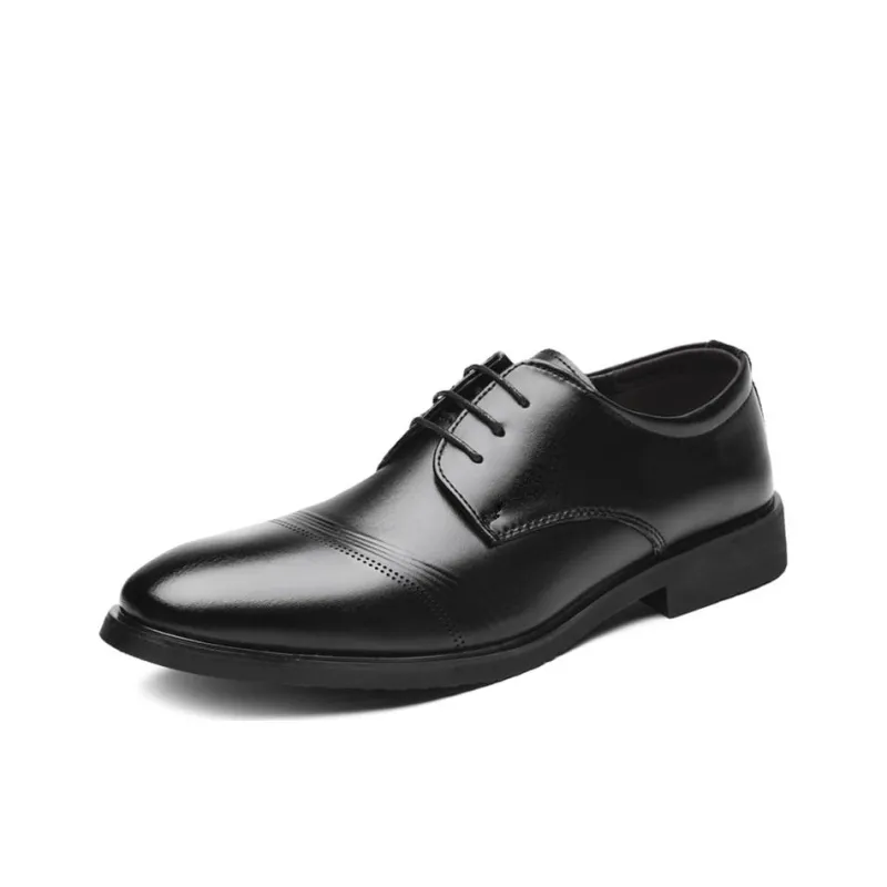 JIETEGONGYANG Dress Shoes Men's Black-0