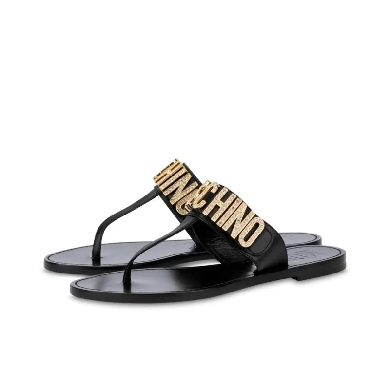 MOSCHINO Flip Flops Women's Black-2