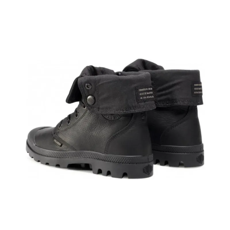 Palladium Baggy Leather Ess Ankle Length Martin Boot Unisex Black-4