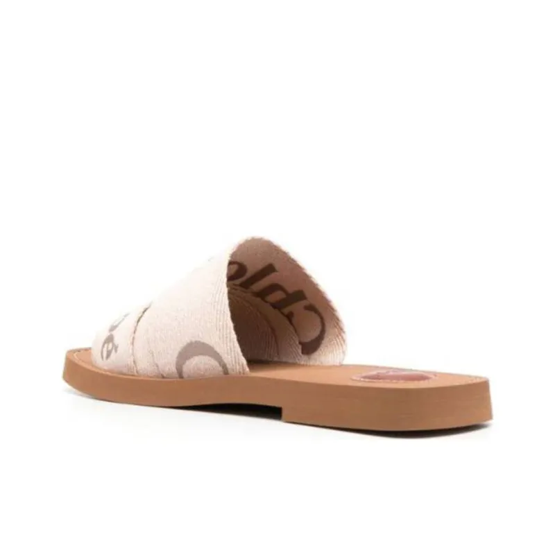 Chloe Slide Slippers Women's Beige-3