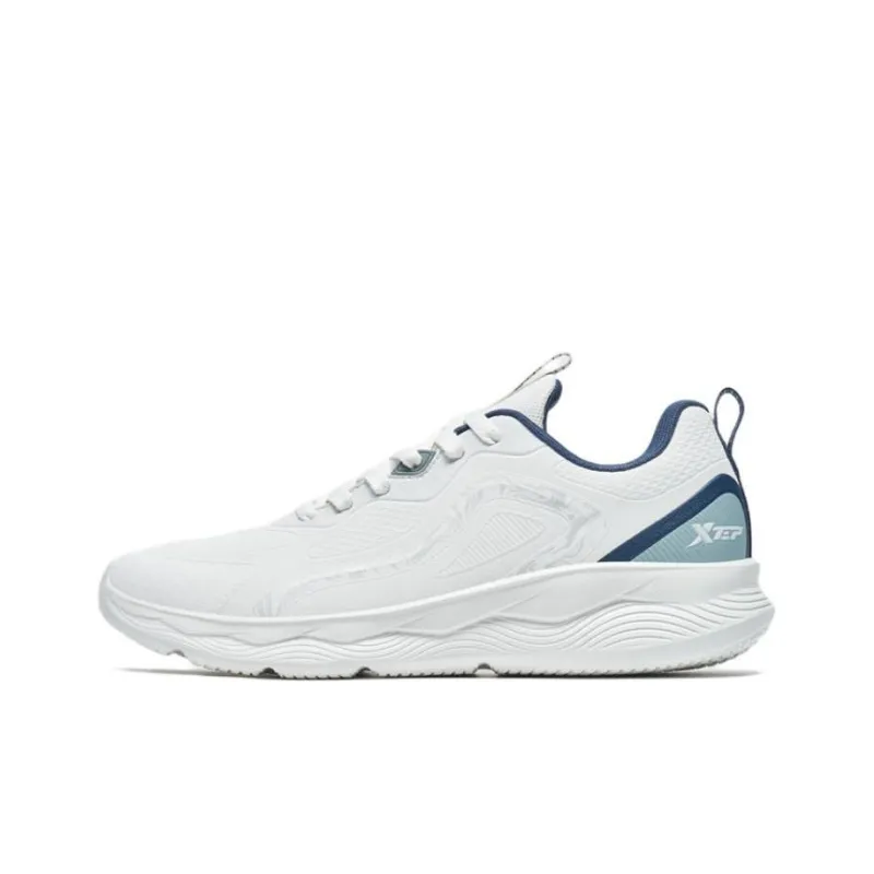 XTEP Wear resistant And Lightweight Low Top Running Shoes Men's Sail White-0