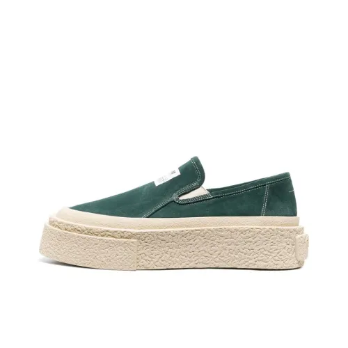 MM6 Maison Margiela Casual Shoes Men Low-Top Green