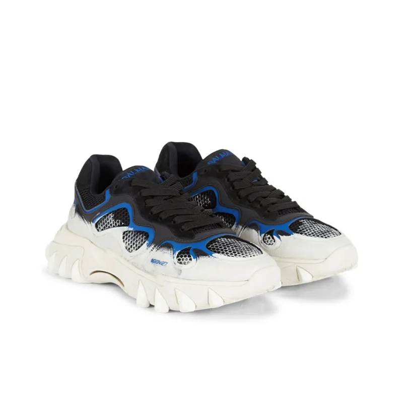 BALMAIN B-East Panelled Low-top Sneakers-1