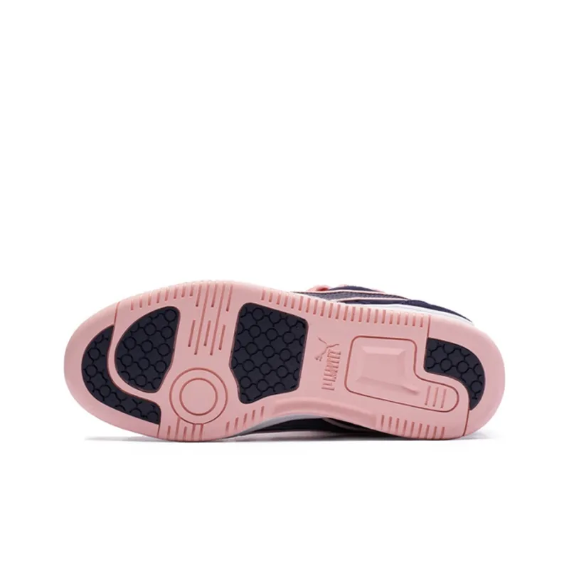 PUMA Rebound Street Skateboard Shoes Women's High-Top Purple/Pink-4