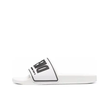 DIESEL Rubber Sole Slide Slippers Men's White