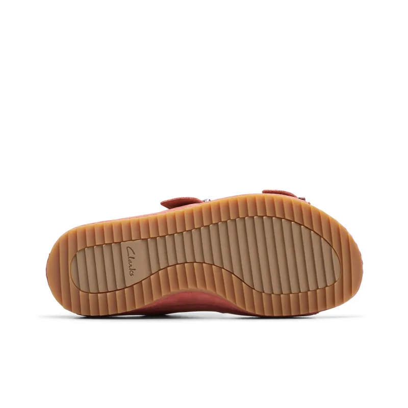 Clarks Slide Slippers Women's Dark Pink-4